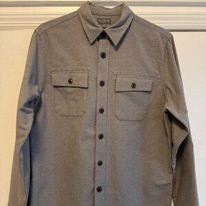 LL Bean 1933 Archive Chamois Shirt Mens Medium Slim Heavyweight Flannel Shacket